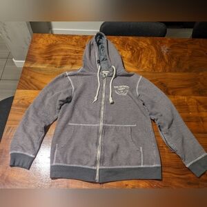 DMB Dave Matthews Band Charlottesville Zip-Up Hooded Sweatshirt | Small | Gray